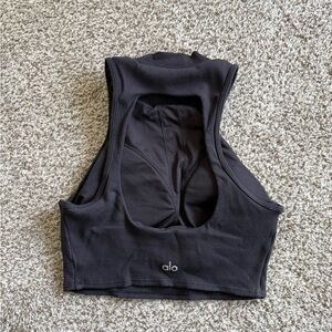 alo yoga High Neck Padded Bra Top
